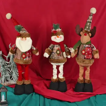  Рождественская елка Кукла Кулон Рождественские плюшевые игрушки Стабилизация основания Прочная и долговечная рождественская мягкая игрушка для кофейни
