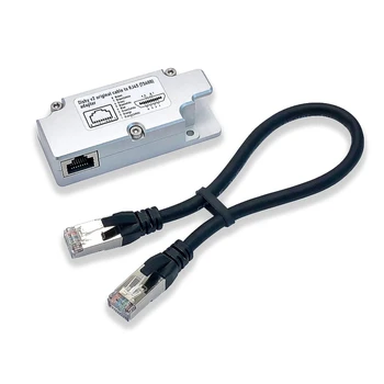 Прямоугольный кабельный адаптер Dishy на RJ45. Подключите Dishy V2 к инжектору PoE быстро и легко.
