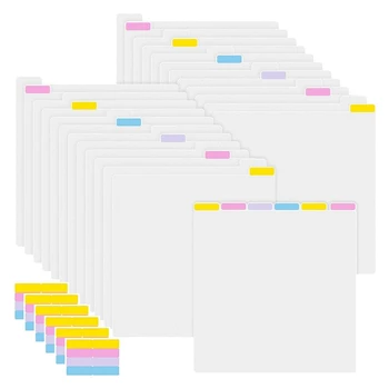  Разделители бумаги для скрапбукинга Навалом для разделения 12 X 12 дюймов Бумага для скрапбукинга Хранение Картон Разделители с вкладками Файловая библиотека Прочный