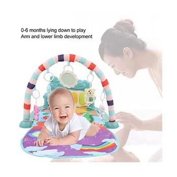 Детский коврик для фитнеса на пианино, многофункциональный съемный коврик для детских игр и коврик для фитнеса для игры на пианино для малышей