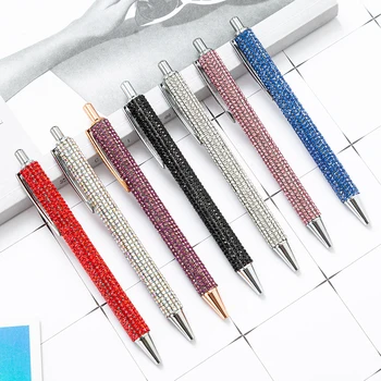  Красочная шариковая ручка с металлическим прессом, идеально подходящая для офисного кабинета и в качестве подарка