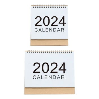 2024 Креативный мини-настольный календарь Украшения Канцелярские товары Школьный настольный календарь Дропшиппинг
