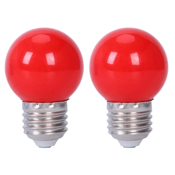 2X E27 3W 6 SMD Светодиодная энергосберегающая лампа Globe Bulb Лампа переменного тока 110-240 В, красная