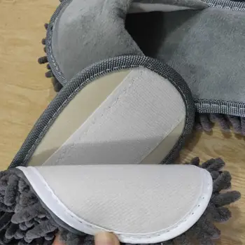Чистые тапочки для вытирания пола Ленивые тапочки с открытым носком Удобное и мягкое бахило для домашней мытья полов