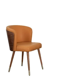 Hxl Обеденный стул из массива дерева Легкая роскошь и простота Отдых Творческая спинка Стул для конференций Высококачественный рабочий стул