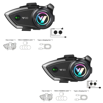 Громкая связь Вызов Мотоциклетный шлем BluetoothГарнитура Беспроводные наушники Музыкальный плеер D7WD