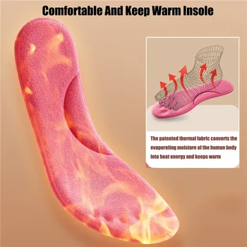Термостельки для ног Теплые стельки из пены с эффектом памяти для поддержки свода стопы для женщин и мужчин Подушки для обуви для зимних видов спорта