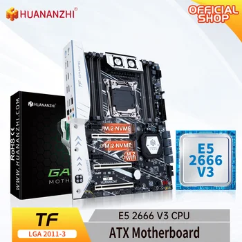 HUANANZHI X99 TF LGA 2011-3 XEON X99 Материнская плата с поддержкой Intel E5 2666 V3 DDR3 DDR4 RECC комбинированный комплект памяти NVME SATA