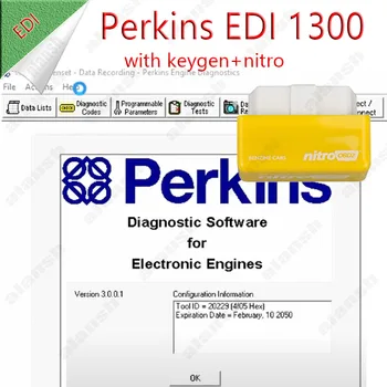 2023 для диагностического программного обеспечения perkins EDI 1300 v3 для двигателя серии 1300 + нитро