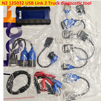 N Q2 USB Link Diesel Truck Diagnostic Tool 125032 N2 Bluetooth USB Link 2 Сканер для тяжелых грузовиков бесплатная доставка