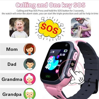 Новое в детских часах Call Kids Smart Watch Для детей SOS Водонепроницаемые смарт-часы Часы SIM-карты Трекер местоположения Детские часы Горячие