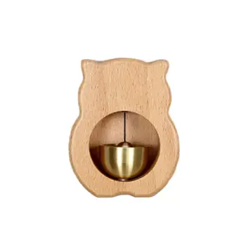 Магнитный колокольчик Изысканный деревенский деревянный колокольчик Дверной звонок для дома Украшение на открытом воздухе Прочный магнитный подвесной колокольчик на открытом воздухе
