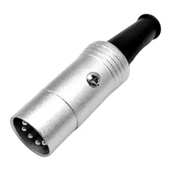 5-контактный разъем для микрофона DIN 5-контактный штекерный аудиоразъем со стабильным посеребренным многоцелевым соединительным инструментом для