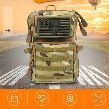 Mini EDC Тактический мессенджер Поясная сумка Маленькая сумка для хранения На открытом воздухе Мобильный телефон Карман Военная подвесная сумка Molle Камуфляжные сумки