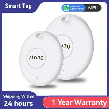 AIYATO Smart GPS Air Tag Mini Tracker Bluetooth Smart Tags Child Finder Pet Car Lost Tracker для Apple IOS System Find My APP