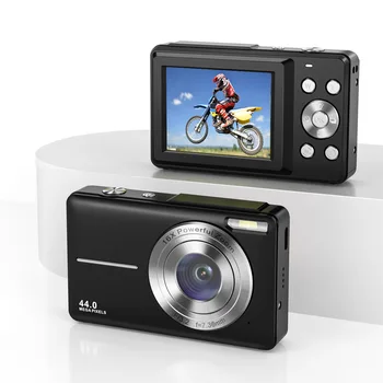 Цифровая камера Перезаряжаемые цифровые камеры Видеокамера с 16-кратным зумом Компактная камера 1080P 44 Мп для начинающих фотографов
