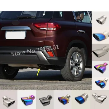  Автомобильная крышка Выход трубы глушителя из нержавеющей стали Специальный хвост выхлопной трубы 1 шт. для Hyundai IX35 2018 2019 2020