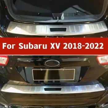 Автомобильный нержавеющий задний бампер протектор багажник дверной пластины накладка на крышку для Subaru XV / Outback 2015-2017 2018-2022