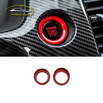 ABS CarbonBlackRedMatte Панель пусковой рамы двигателя приборной панели автомобиля Наклейка на крышку Отделка для Honda FIT JAZZ 2020 2021 Автомобильные аксессуары