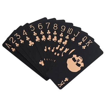 Флуоресцентные игральные карты из ПВХ Волшебный водонепроницаемый покер Светящийся в темноте бар Вечеринка KTV Пластиковые профессиональные покерные карты