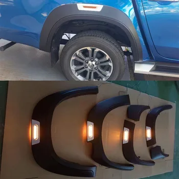Брызговики колесных арок для Mitsubishi L200 Triton 2019 2020 2021 2022 2023 Светодиодные расширители крыльев Стайлинг автомобиля