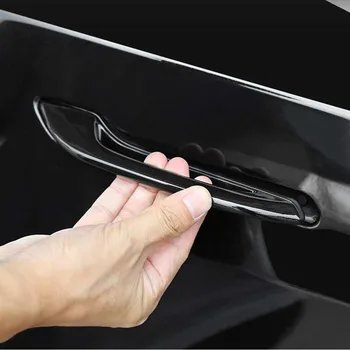 Дверные ручки для Tesla Model 3 Y Наклейки на ручку антифриза Патч-чехол Автомобильная модификация Морозостойкая дверная ручка ABS 4PCS 2017-2023