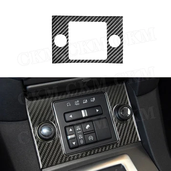 Углеродное волокно Автомобильная шестерня Прикуриватель Панель Отделка Рамка Крышка Формовочная наклейка для Land Rover Discovery 4 LR4 2010-2016