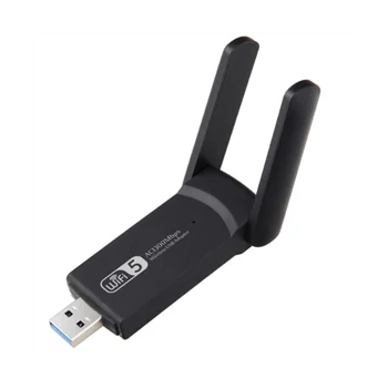 1300 Мбит/с 2.4G 5.8G USB3.0 Двухдиапазонный беспроводной адаптер локальной сети Антенна Wi-Fi Приемник для настольного ноутбука Беспроводной адаптер локальной сети