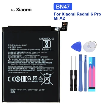 BN47 для батареи Xiao mi для Xiaomi Redmi 6 Pro 6Pro Redmi6 Pro / Mi A2 Lite Батарея для мобильного телефона Батарея + Бесплатный инструмент