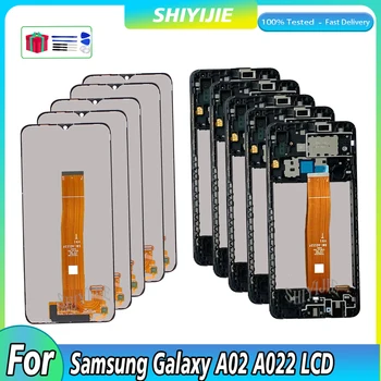 3 / 5 / 10 шт. 100% протестированный ЖК-дисплей для Samsung A02 A022F A022 SM-A022F A022M ЖК-дисплей Замена сенсорного экрана Дигитайзер в сборе