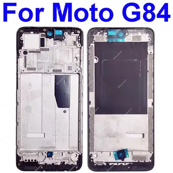  Крышка рамки ЖК-дисплея для Motorola Moto G84 XT2347 Рамка ЖК-дисплея Средняя крышка корпуса Задняя панель Запасные части