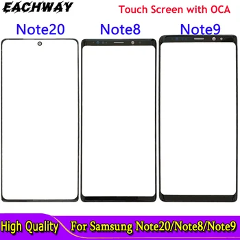 Передняя панель для Samsung Galaxy Note 20 8 9 сенсорный экран Передняя внешняя стеклянная линза с OCA для Samsung Note 20 SM-N980F Стекло