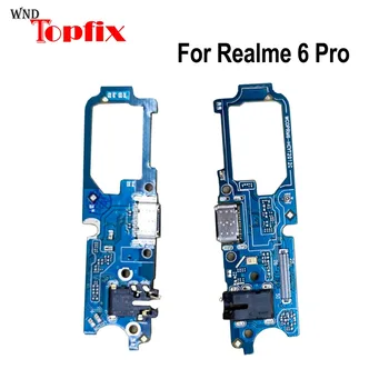  для Realme 6 Pro USB-порт зарядки Гибкий кабель для Realme 6Pro RMX2061 RMX2063 порт зарядного устройства док-станция соединительная плата