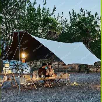Палатка с навесом для отдыха на открытом воздухе Кемпинг в форме бабочки Снаряжение для кемпинга Пикник Развлечения на открытом воздухе Виниловый навес