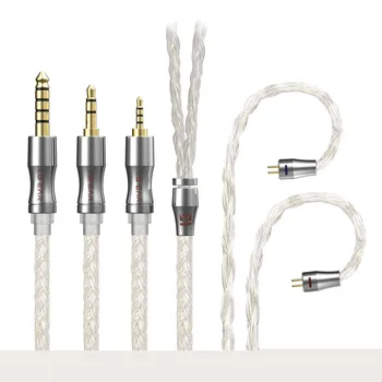 KBEAR Expansion 24 Core 4N Посеребренный кабель для наушников MMCX/2PIN/QDC/TFZ Разъем для наушников TRI I3 Headphone Pro