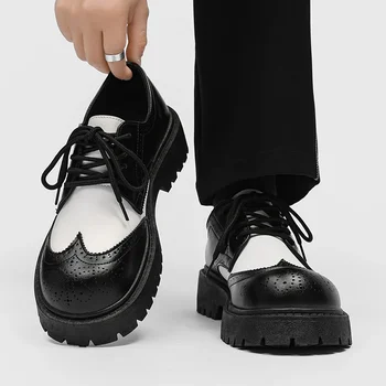 Повседневная высококачественная мужская обувь Обувь из натуральной кожи Комфортная подкладка Мода Деловая формальная одежда Мужская обувь Zapatos de Hombre