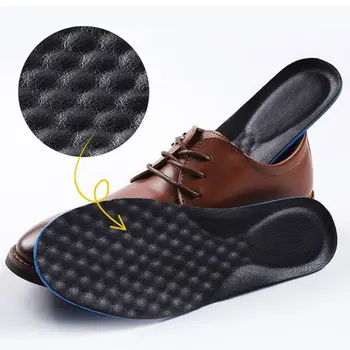 Кожаные стельки для обуви Мужская обувь Прокладка Мягкая дышащая впитывающая пот Спортивная стелька Унисекс подошва для ног Массаж кожаных вставок для обуви
