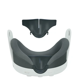  Для Meta Quest 3 Силиконовая носовая накладка VR Сменный носовой чехол Моющийся для Meta Quest 3 VR Сменные аксессуары