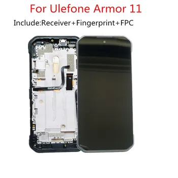Новый оригинал для сотового телефона Ulefone Armor 11 6,1-дюймовый 5G ЖК-дисплей в сборе дигитайзер с рамкой + сенсорный экран панель + приемник FPC