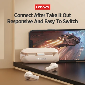 Оригинальная Lenovo TW60 TWS Bluetooth-гарнитура 5.3 HiFi Звук Шумоподавление Наушники Игровые наушники с низкой задержкой Спортивные наушники