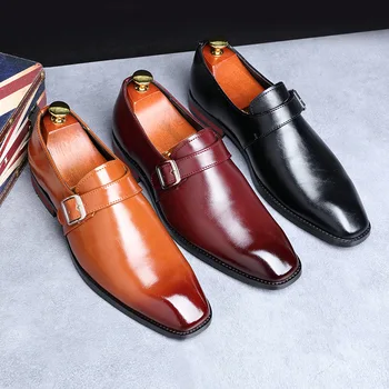 Мужчины Оксфорды Натуральная Кожа Мужская Повседневная Обувь Роскошный Бренд Мужские Лоферы Мокасины Деловая Формальная Классическая Обувь Плюс Размер 37-48