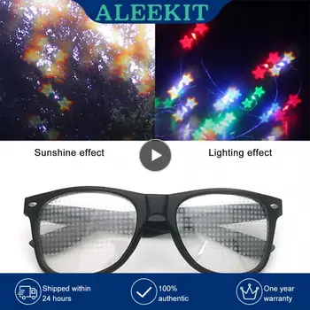1 шт. Ultimate Дифракционные очки-3D Эффект призмы EDM Rainbow Style Rave Frieworks Starburst Glasses для фестивалей