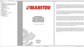 Вилочный погрузчик Manitou 7.26GB PDF Руководство по ремонту и каталог запасных частей DVD