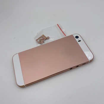 Задняя крышка аккумуляторного отсека с лотком для SIM-карты средней рамки для IPhone SE 2016