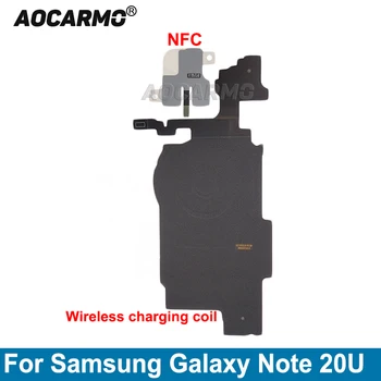 Aocarmo для Samsung Galaxy Note 20U 20 Ultra Зарядное устройство Приемник MFC Беспроводная зарядка Индукционная катушка NFC Модуль Гибкий кабель Ремонт