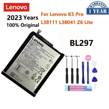 2023 года 100% оригинальный 4050 мАч BL297 Сменный аккумулятор для Lenovo K5 Pro L38111 L38041 Z6 Lite Батареи для телефона Bateria