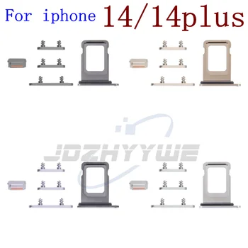 10 комплект / лот для Iphone 14 Plus Внешняя сторона Ключ Громкость Кнопка включения питания SIM Одинарная двойная карта Ключ Запасные части