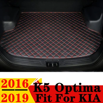  коврик багажника автомобиля для KIA K5 Optima 2019 2018 2017 2016 плоский боковой задний ковровый вкладыш для защиты груза автокрышка хвостового багажника лотка прокладка часть