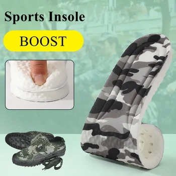 Новая высокоэластичная комфортная стелька PU Латексные стельки для обуви Спортивные впитывающие пот дышащие дезодоранты Мужчины Женщины Boost Обувные прокладки
