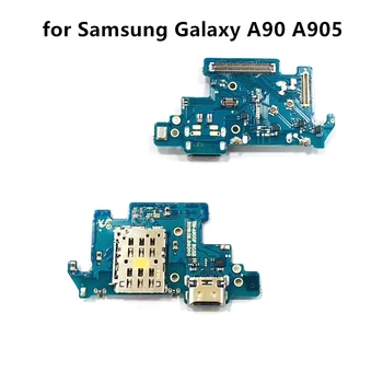 для Samsung Galaxy A90 A905 USB Зарядное устройство Порт Док-разъем Печатная плата Лента Гибкий кабель Зарядка Порт Замена компонентов